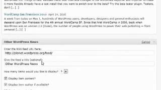 Wordpress dashboard tutorial video #2