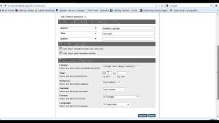 WorldCat Advanced Search