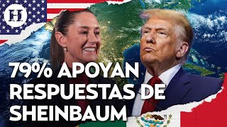 ¡Mexicanos respaldan a Sheinbaum! 79% está de acuerdo con sus respuestas a los ataques de Trump