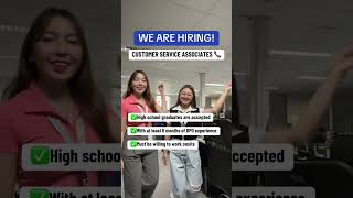 Talk your way into a new career! We’re hiring nationwide!🇵🇭 Join us today!😊 #bpojobs #callcenterph