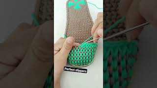 super easy crochet slippers