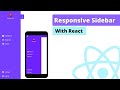 React Js Responsive Sidebar Menu Tutorial