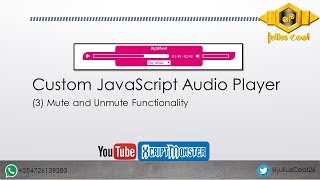 Custom JavaScript Audio Player 3 Mute and Unmute Functionality