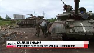 Ukraine's Poroshenko ends cease-fire with rebels