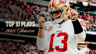 49ers Top 10 Plays from 2025 Season