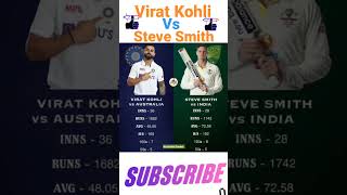 Virat Kohli Vs Steven Smith Compare. #cricket #shorts #viratkohli #stevensmith #ipl #ipl2023#csk#gt