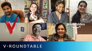 V - Roundtable | Nani, Sudheer Babu Posani, Nivetha Thomas, Aditi Rao Hydari | Amazon Prime Video