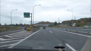 【道央自動車道】音江PAから旭川北ICまで Otoe rest area to Asahikawa-kita interchange in Hokkaido Japan.