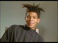 jean michel basquiat modeling for comme des garçons u0026 interview 1985