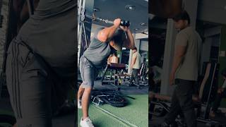 Cable Rope overhead triceps extension 💪#youtubeshorts #trending #shortvideo #viral #viralvideo #gym