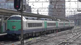 【JR東日本】485系R26編成%特急北越2号金沢行＠新潟('13/06)