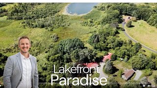 8 Acres of Lakefront Paradise in Alpine Township | Dream Home by Hopkins Lake