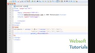 php tutorials in hindi urdu 25 multidimensional array in php | PHP Master | Learning