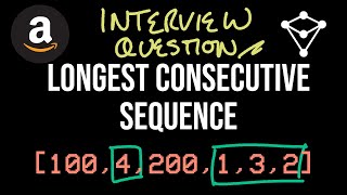 Amazon Interview Question - Longest Consecutive Sequence - LeetCode 128