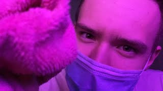 ASMR fast paced hand movements, wipe your face, mouth sounds tingly and relaxing