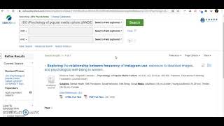 PermaLink EBSCOhost Tutorial
