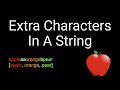 Coding Interview Problem - Extra Characters In A String