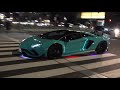 best of lamborghini sounds and neon run compilation