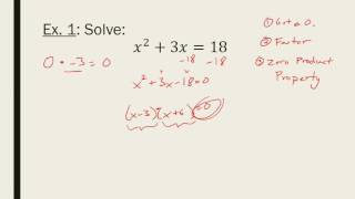 Algebra 1 - 9.4, 9.5 - Solving Polynomial Equations