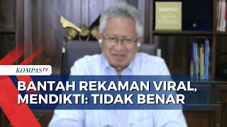 Simak Jawaban Mendikti Saintek Dituding Arogan Buntut Rekaman Viral