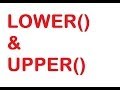 LOWER and UPPER Function in SQL