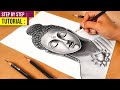 Buddha Drawing || How to Draw Lord Buddha || Buddha Purnima Drawing || Buddha Drawing Easy