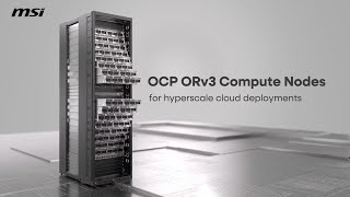 OCP ORv3 Rack with ORv3-Compatible Compute Nodes | MSI