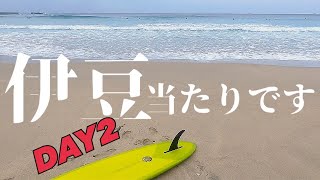 人少なっ‼️【伊豆Surf Trip】DAY2朝いい波！グルメも温泉も楽しんじゃう旅となりました