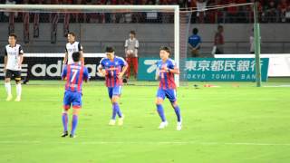 2014/08/23 Jリーグ第21節　FC東京ｖｓ浦和レッズ４－４　高橋秀人のヘディングゴール！