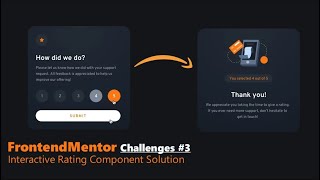 Frontend Mentor Challenge Interactive Rating Component Solution Web Design @rayen-code