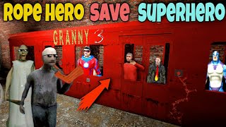 Granny kidnap superhero mutent | granny train escape | rope hero vice town | black eagle 2.0