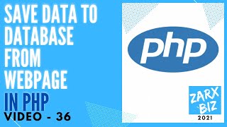 #36 Insert data to database php | PHP tutorial | Learn PHP programming