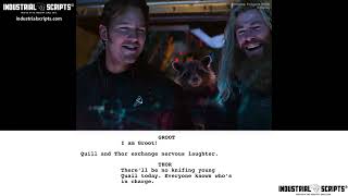 Classic Movie Scenes: AVENGERS: ENDGAME (2019) // Hilarious Thor and Quill Scene // Script-to-Screen
