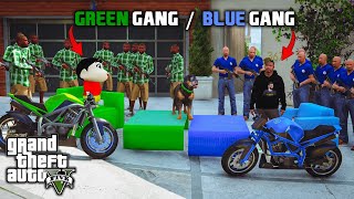 Gta 5: Franklin Blue Gang Shinchan Green Gang Best Gang Fight in Gta5.!As Ganing Malayalam