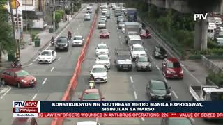 Konstruksyon ng Southeast Metro Manila Expressway, sisimulan sa Marso