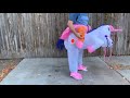 toloco inflatable unicorn rider costume review fun and easy to put on costume