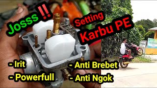 CARA MUDAH SETTING KARBU PE 24 26 28 ANTI NGOK ANTI BREBET‼️