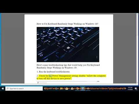 Fix Keyboard Randomly Stops Working On Windows 10 - YouTube