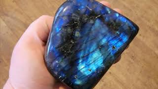 Cobalt And Electric Blue Labradorite Large Polished Chunk #gemstone