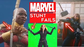 Marvel Cast Funny Stunt Fails | Bloopers and Gag Reel