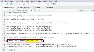 Using R to Randomize