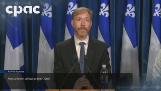 Le député caquiste Youri Chassin quitte la CAQ – 12 septembre 2024