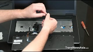 Dell Precision 7730 Mobile Workstation - Remove Keyboard to Install RAM