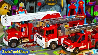 Bruder Fire Trucks UNBOXING | Fire Engine Toys Collection Compilation | JackJackPlays