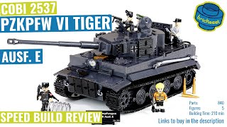 COBI 2537 - PzKpfw VI Tiger Ausf. E *LIMITED EDITION* - Speed Build Review