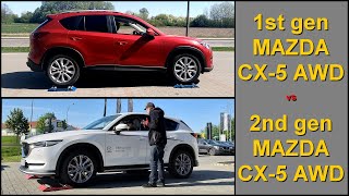 SLIP TEST - Mazda CX-5 AWD 2014 vs Mazda CX-5 AWD 2019 - @4x4.tests.on.rollers
