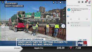 Crews complete second deck pour, begin curing concrete on Daniel Carter Beard Bridge