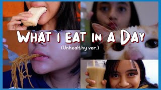 #NDPVLOG - What I Eat In A Day (unhealthy ver.) 🍜🍞☕️✨