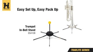 Hercules DS410B Trumpet Stand Easy Set Up Easy Pack Up!(Timelapse)