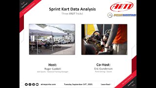 2-37 Sprint Kart Data Analysis, Three Fast Tricks - Live Webinar with Eric Gunderson - 9/14/2021